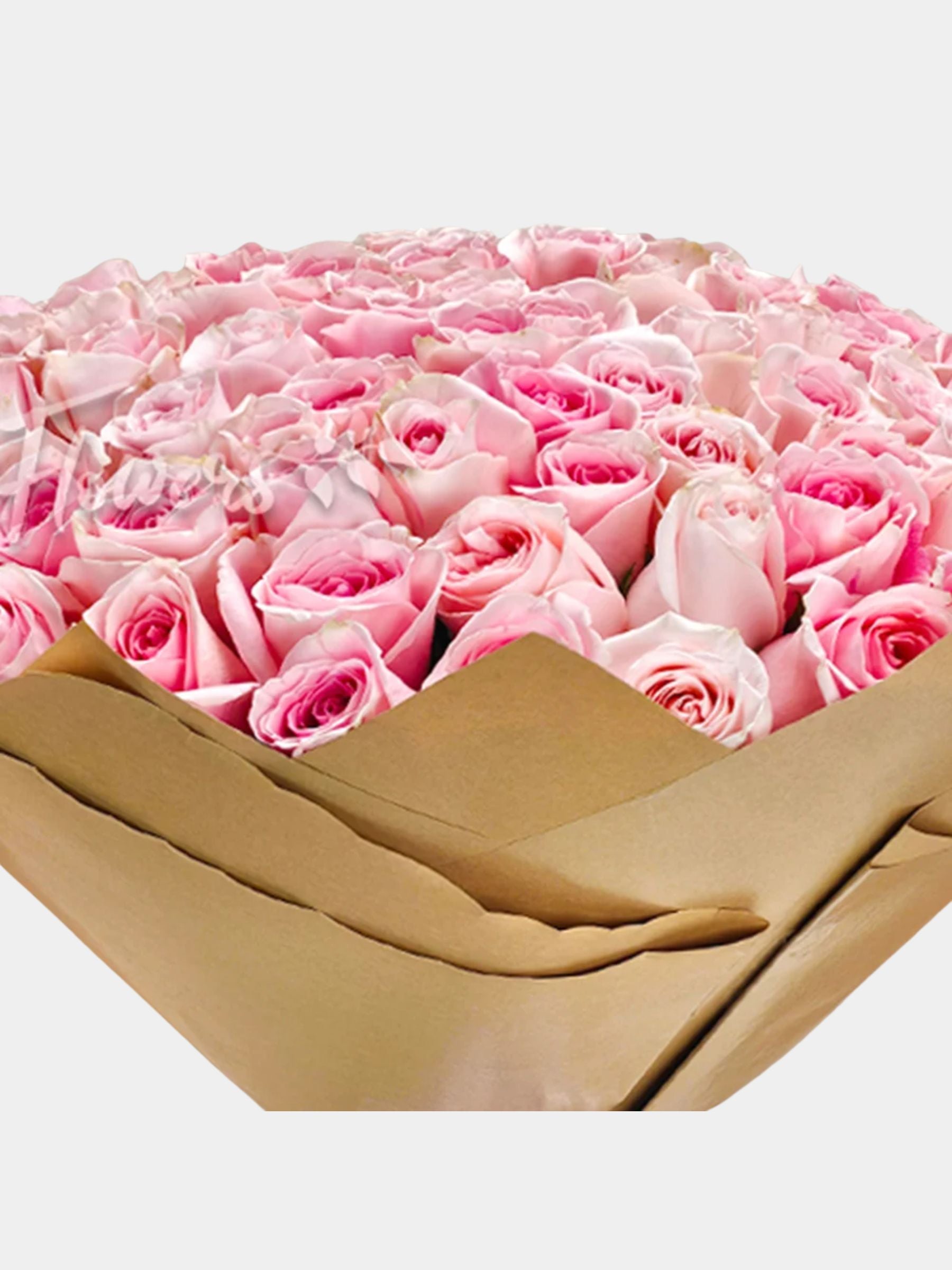 Bouquet of 100 Pink Roses