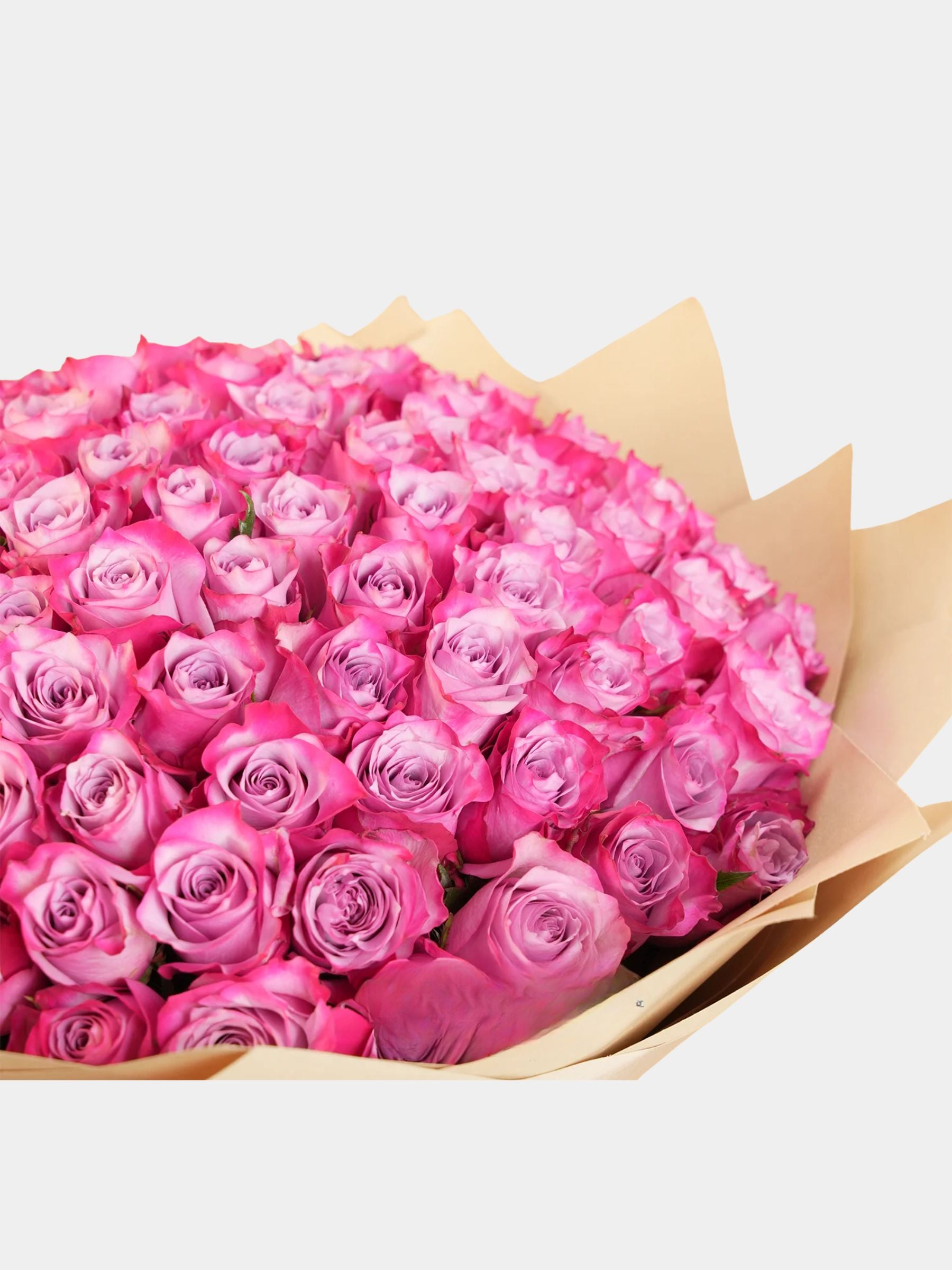 Bouquet of 100 Purple Roses