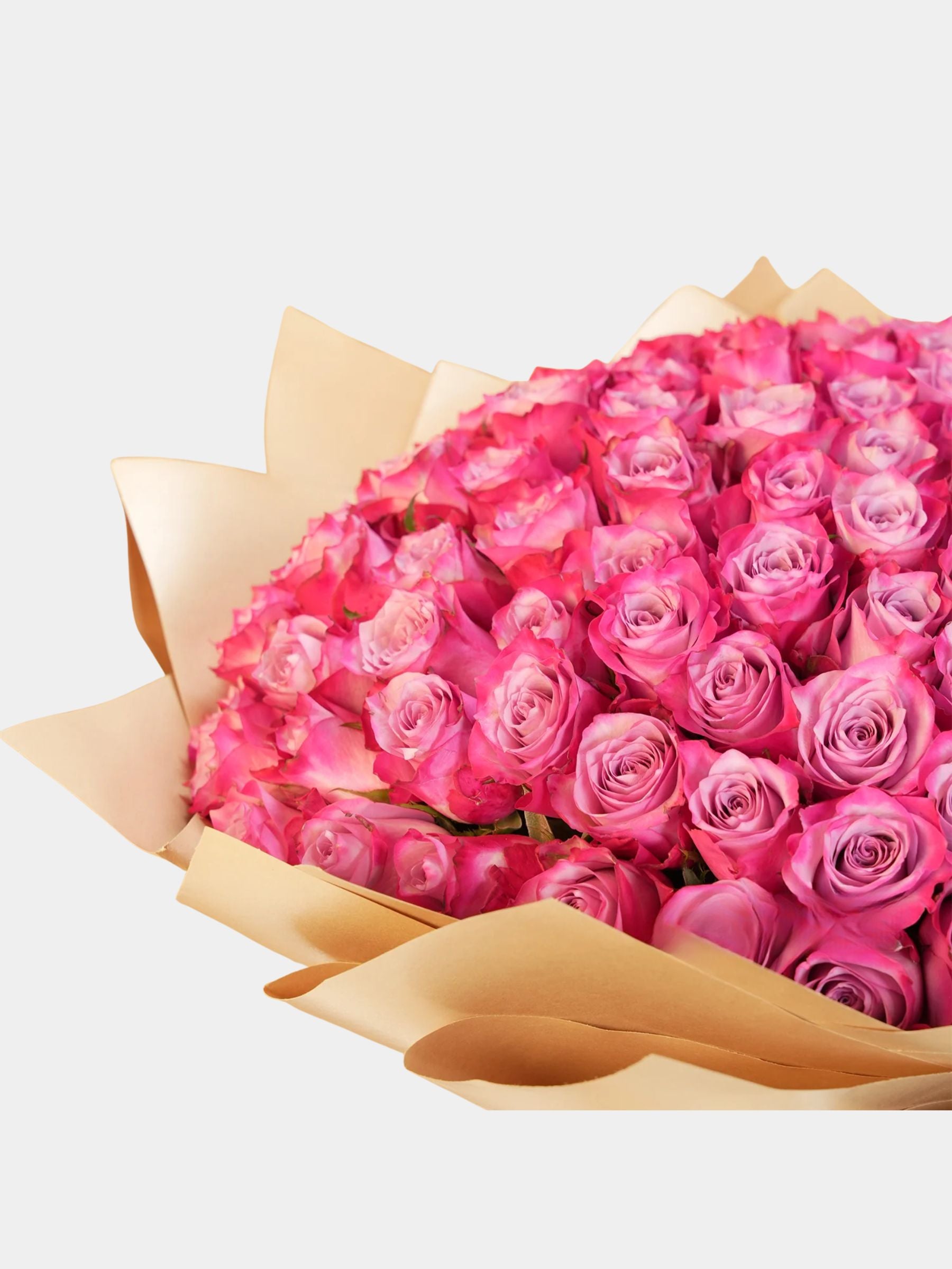 Bouquet of 100 Purple Roses
