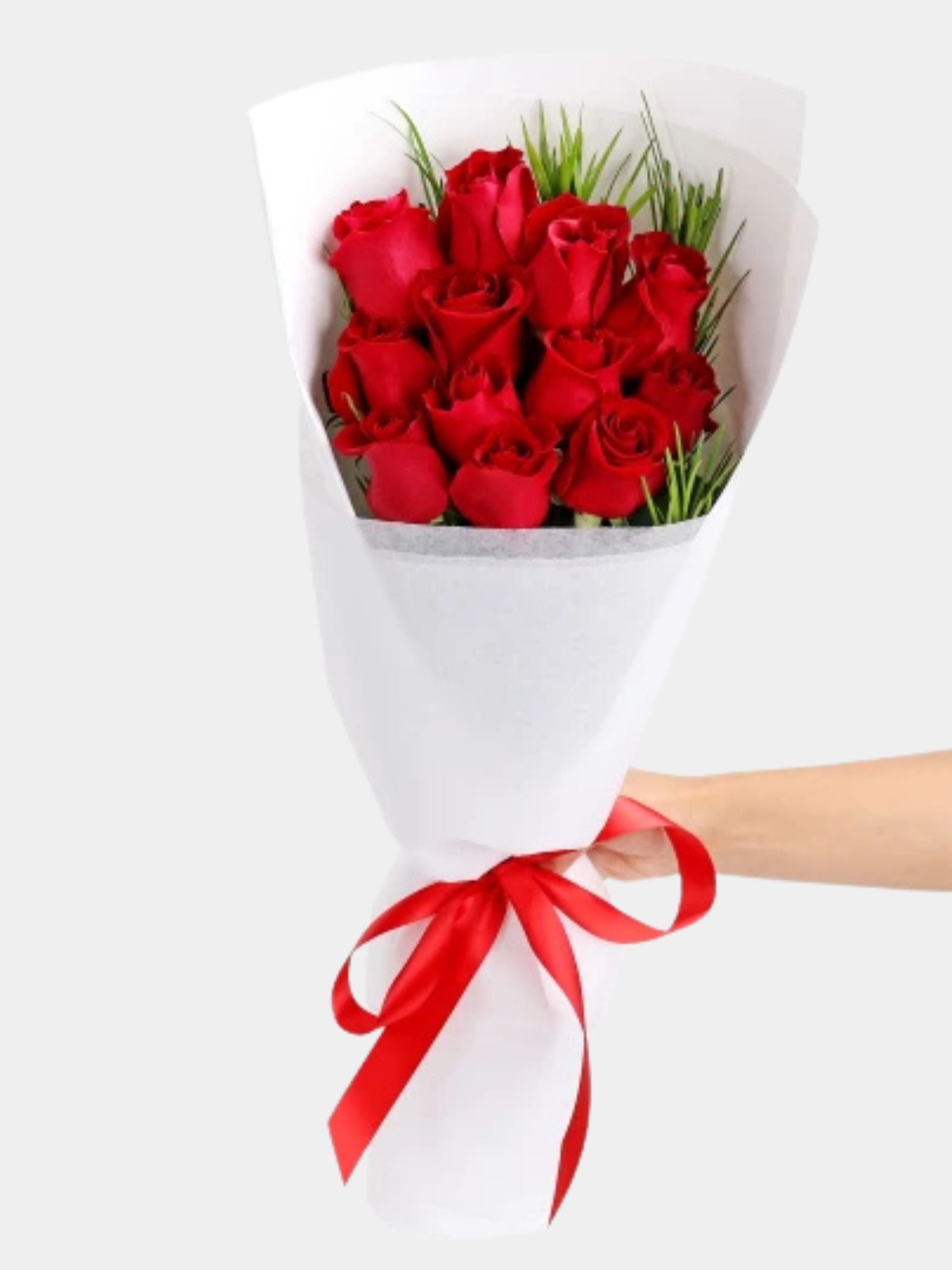 Bouquet of 12 Red Roses