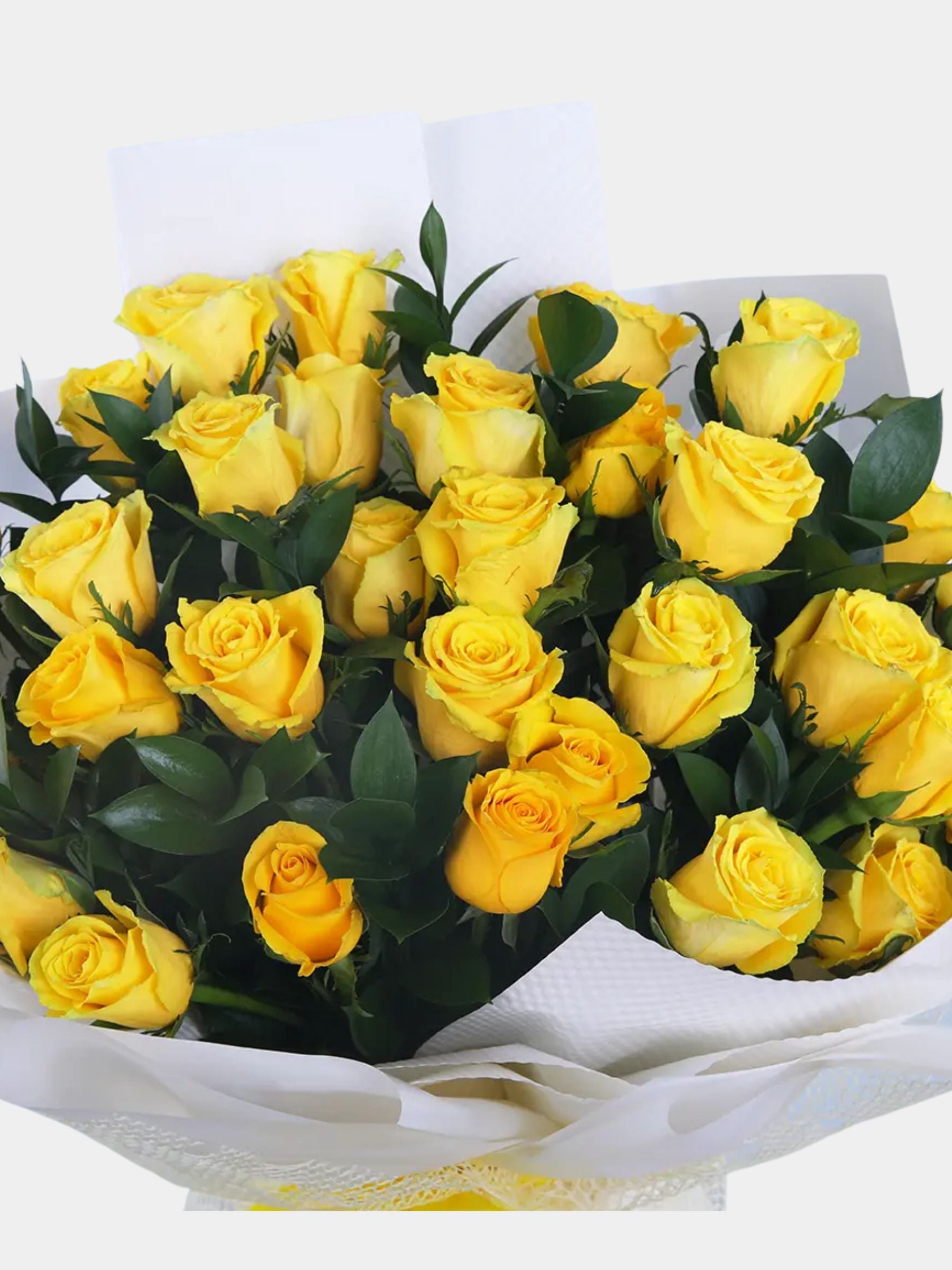 Bouquet of 36 Yellow Roses
