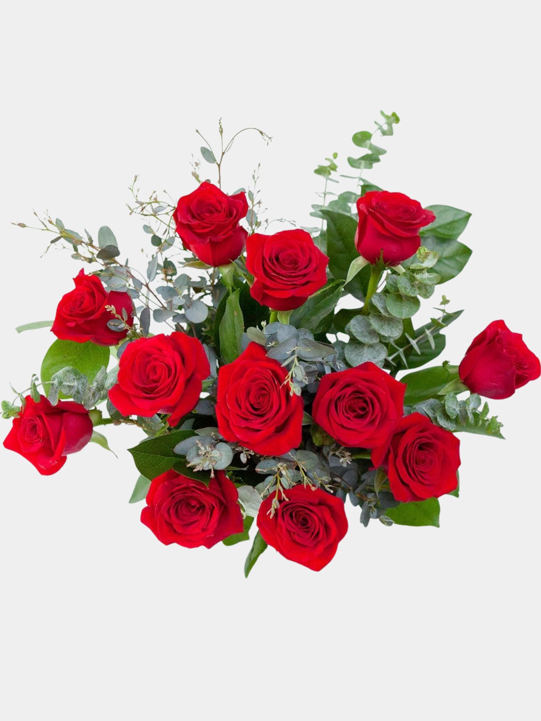Classic 12 Red Roses Bouquet