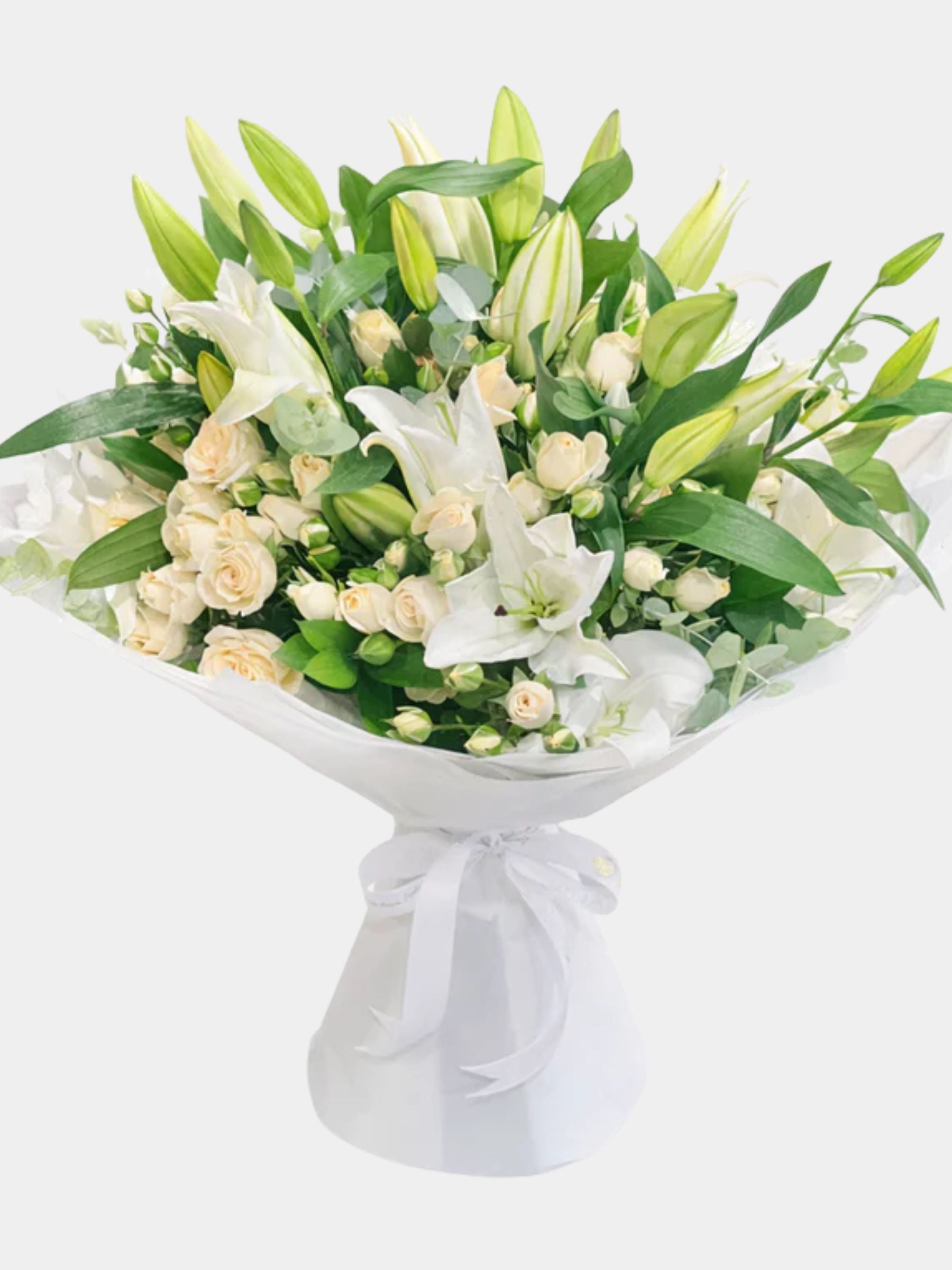 White Lilies & Roses Bouquet