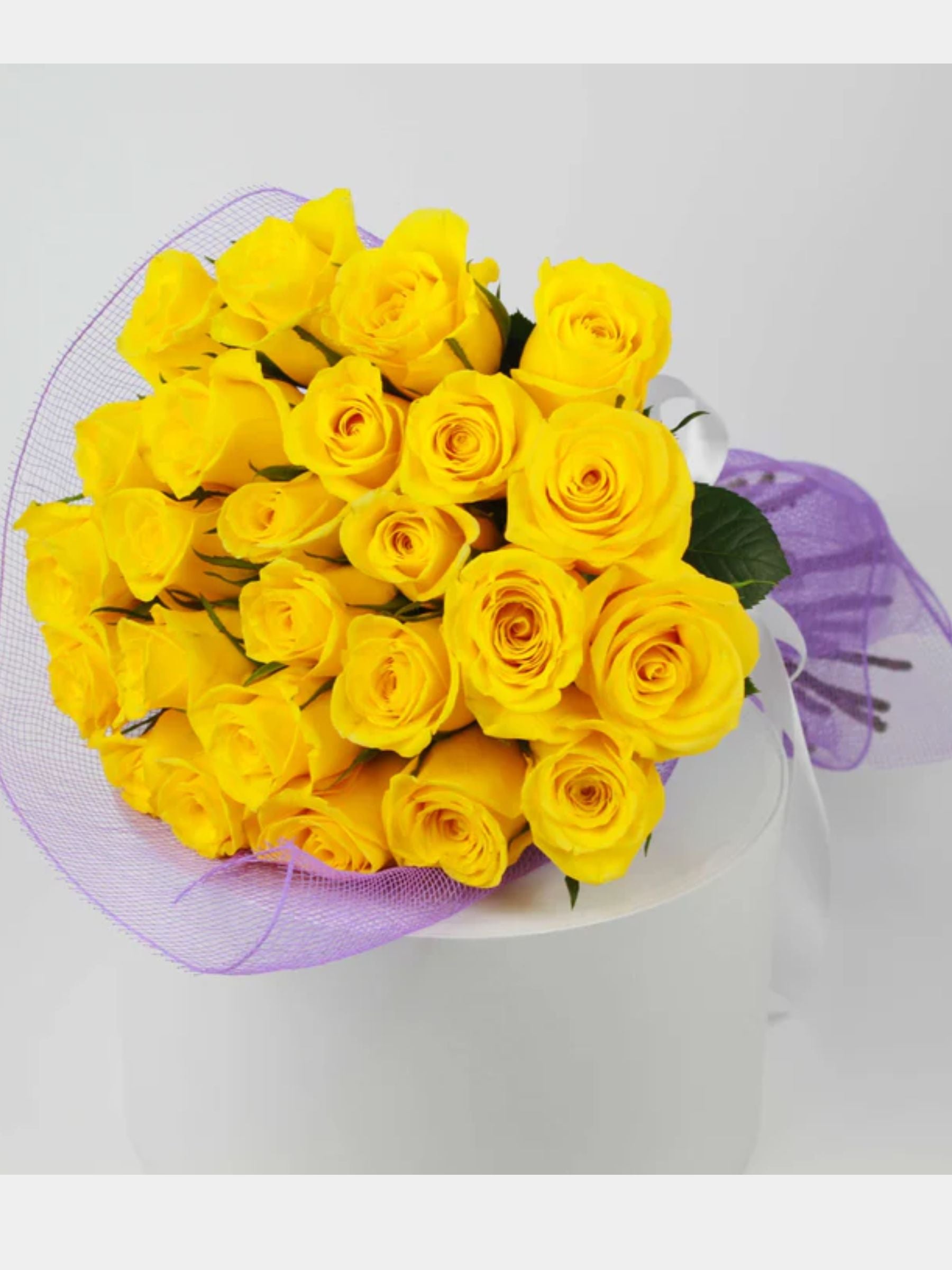 Sunny Yellow Rose Bouquet