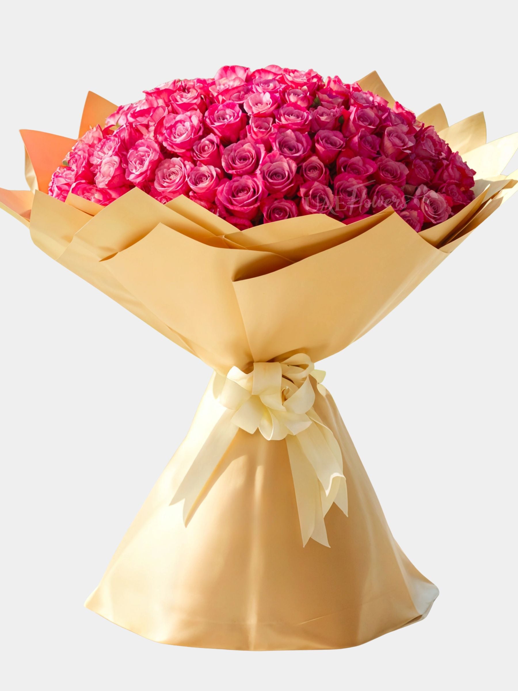 Bouquet of 100 Purple Roses