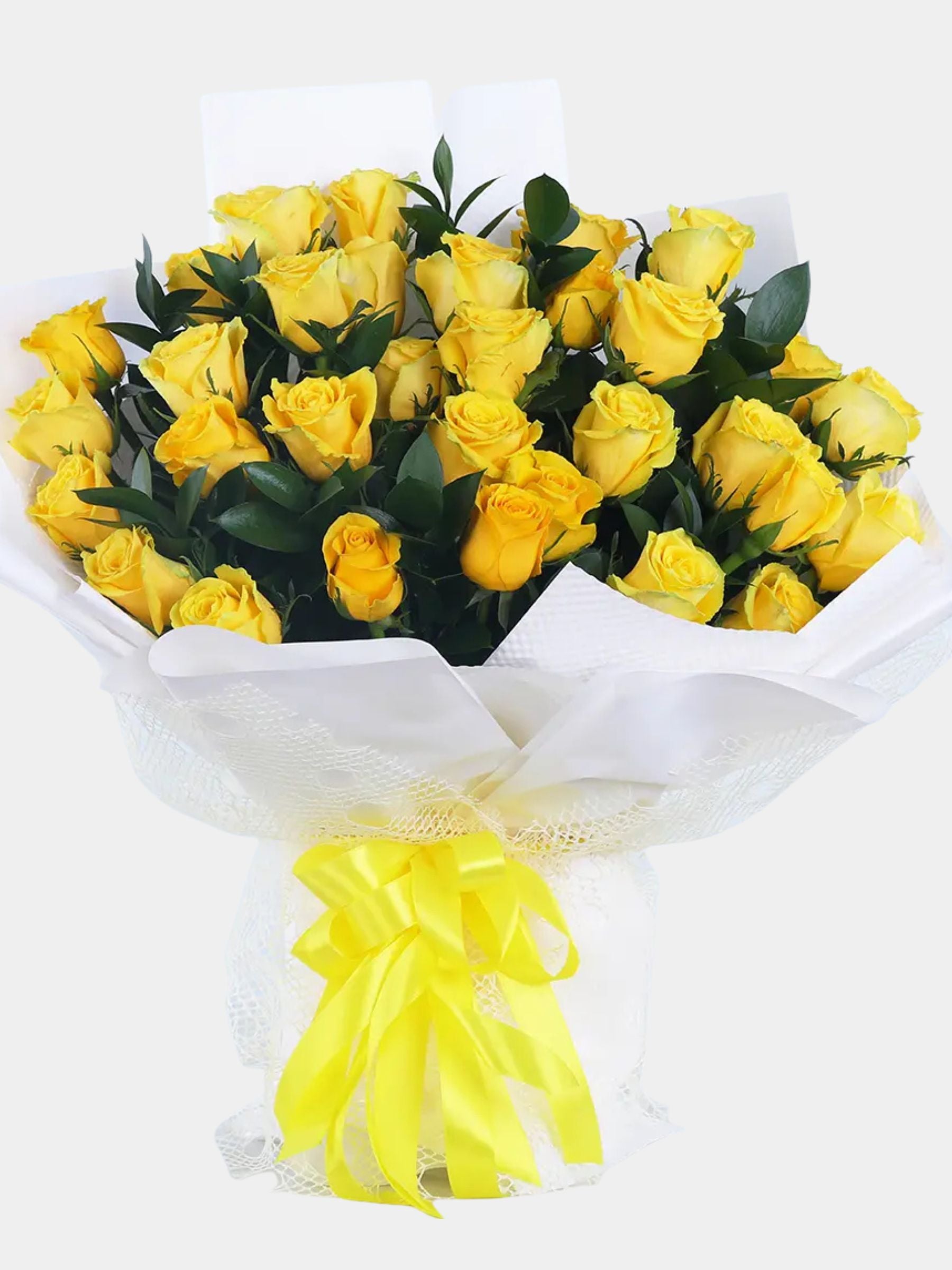 Bouquet of 36 Yellow Roses