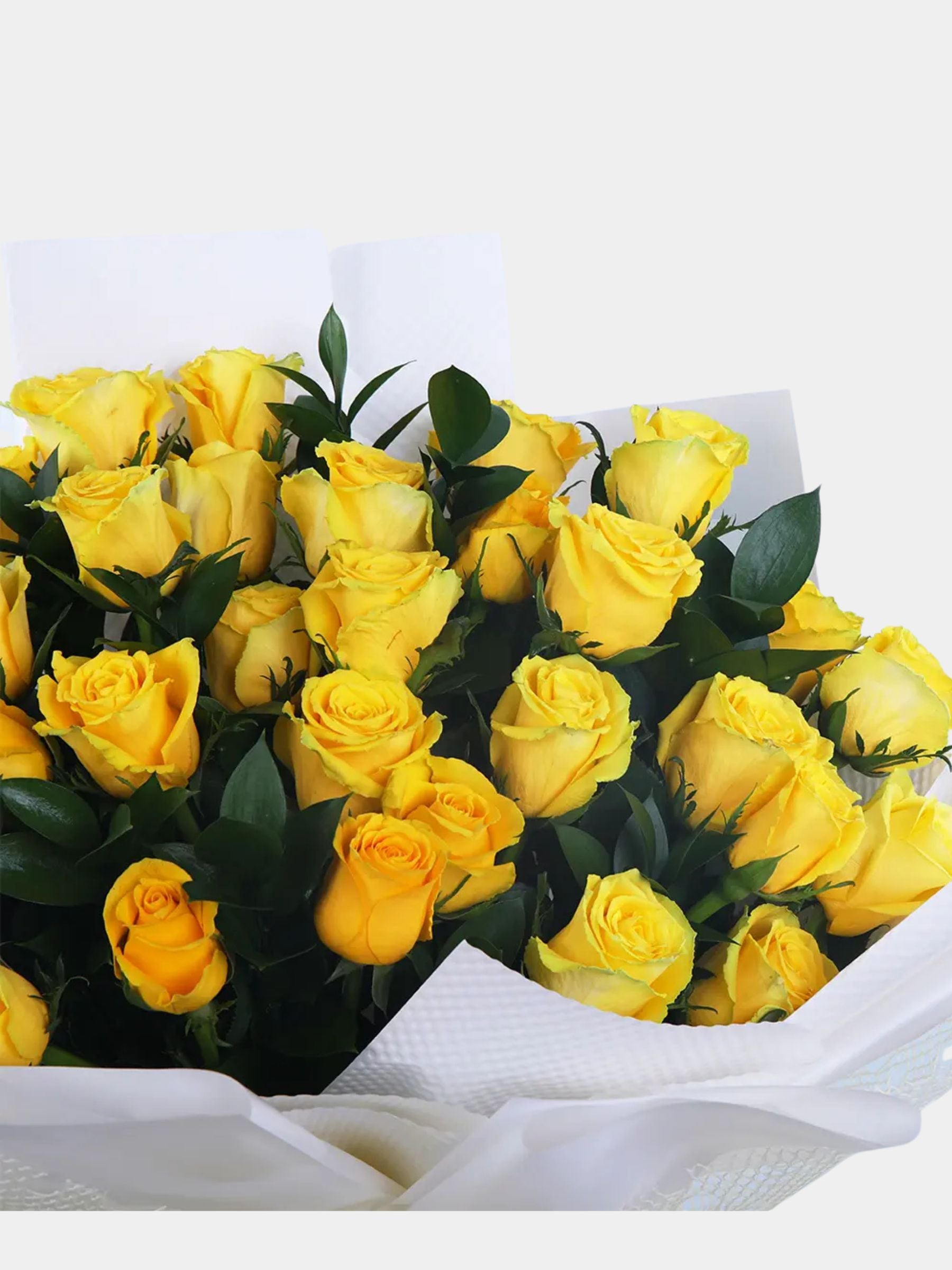 Bouquet of 36 Yellow Roses