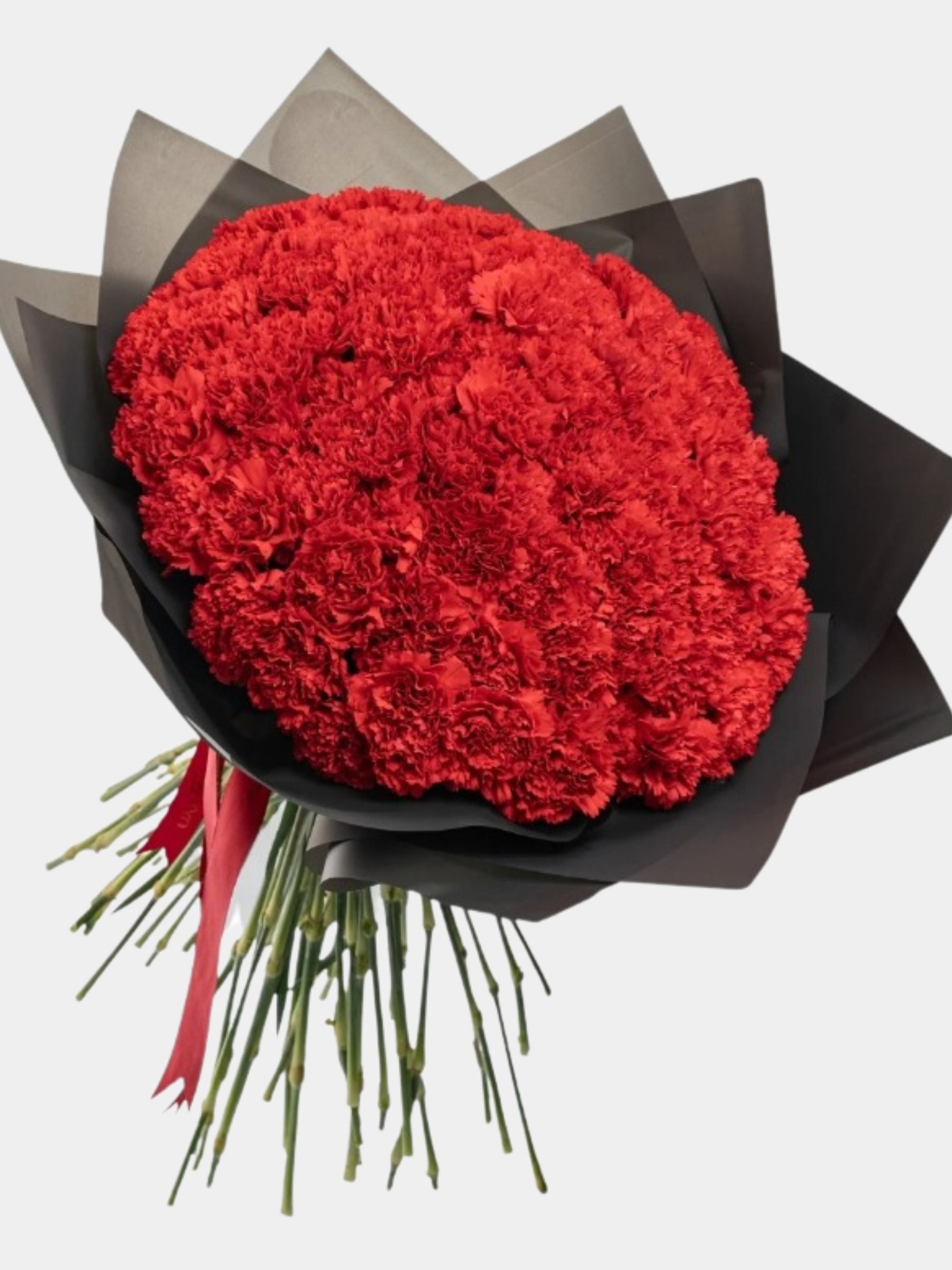 Bouquet of 80 Red Carnations