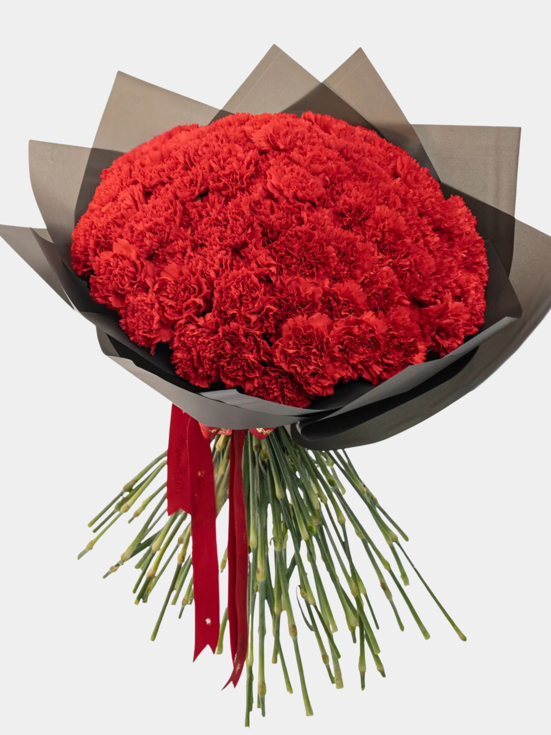 Bouquet of 80 Red Carnations