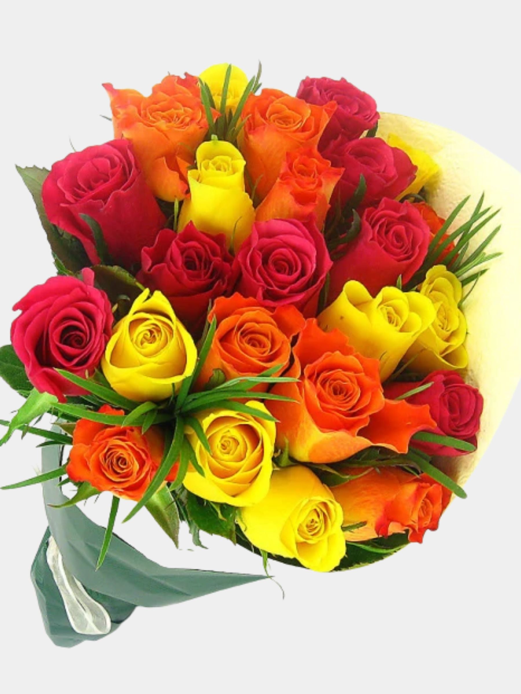 Bouquet of 24 Mixed Roses