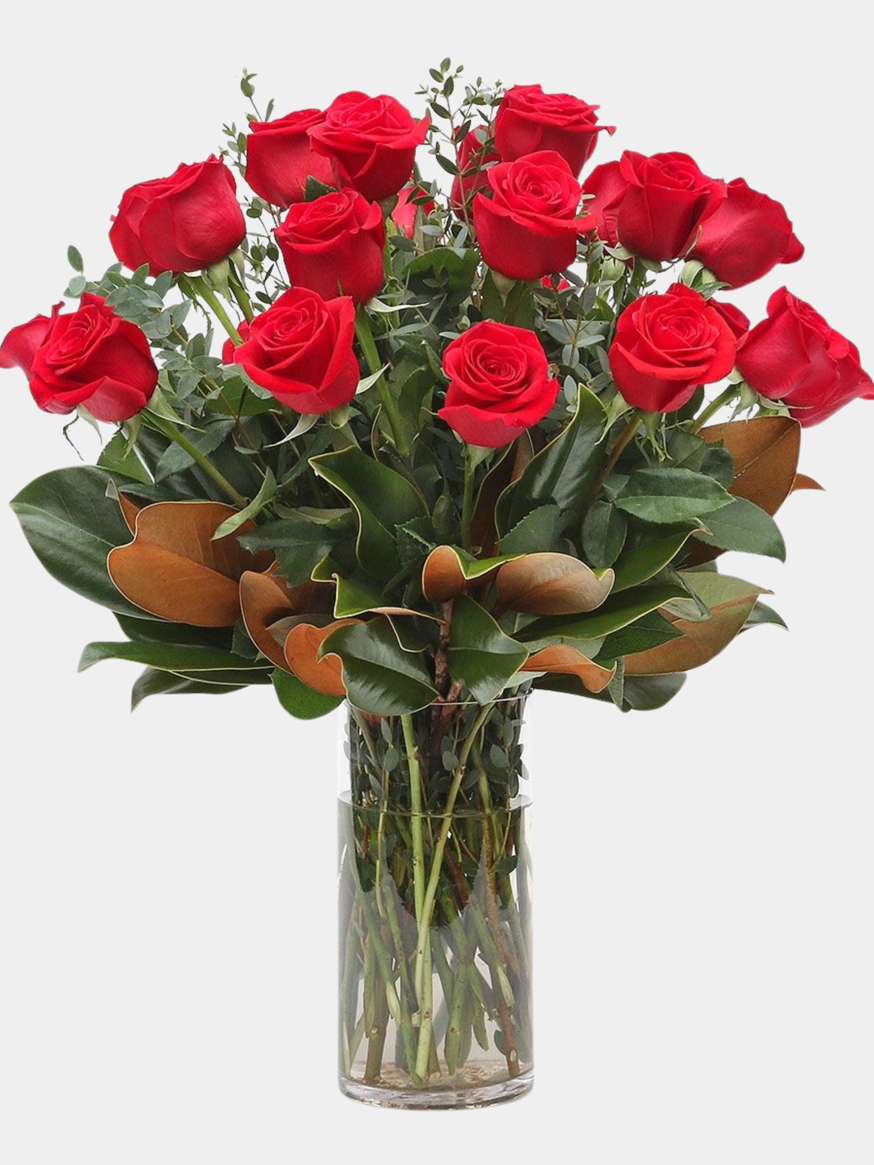 Classic 24 Red Roses in a Vase
