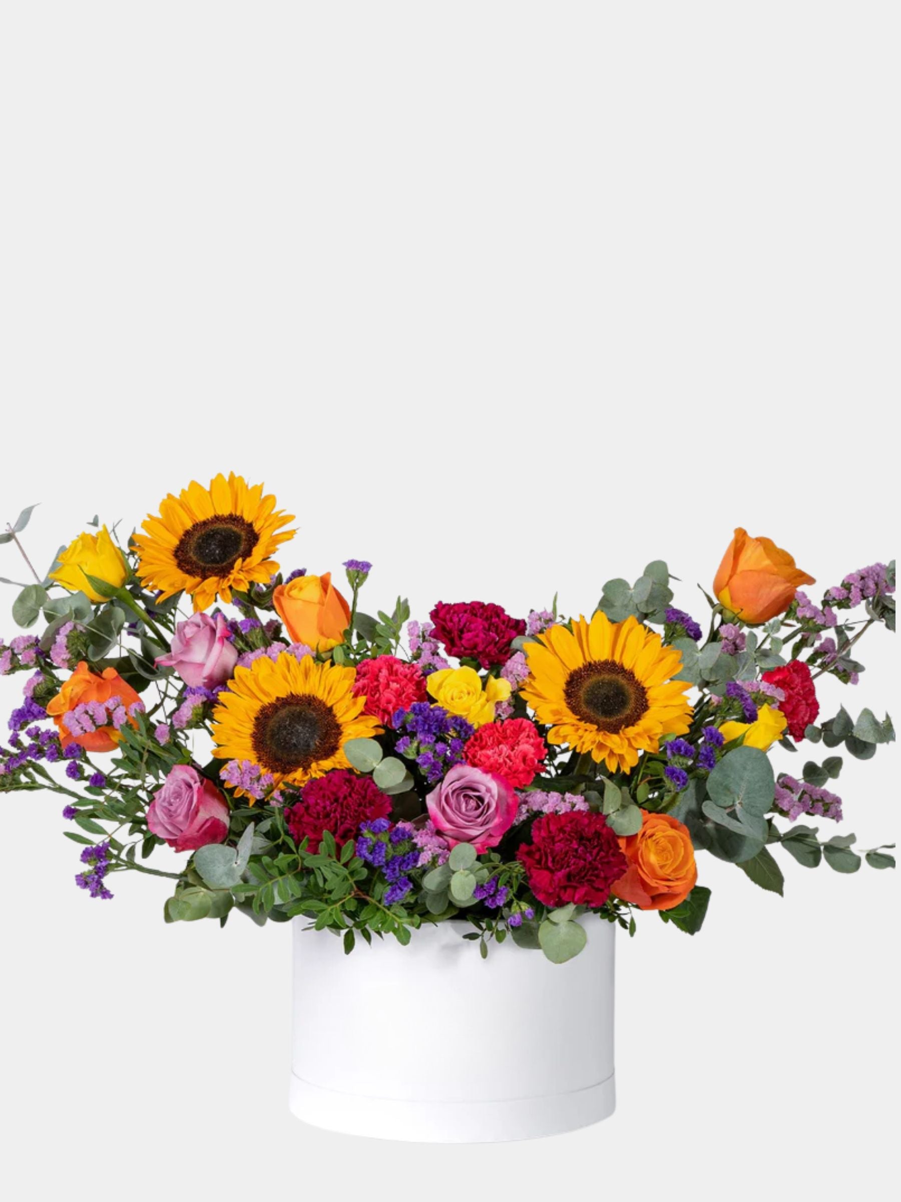 Vibrant Sunflowers Flower Box