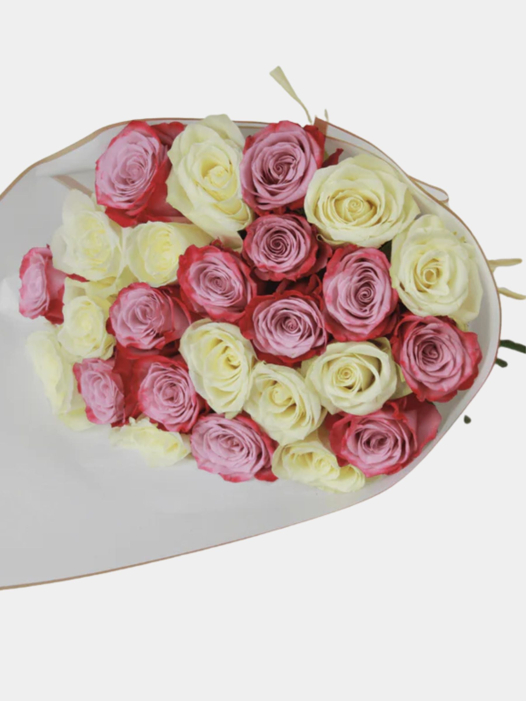 White & Purple Rose Bouquet